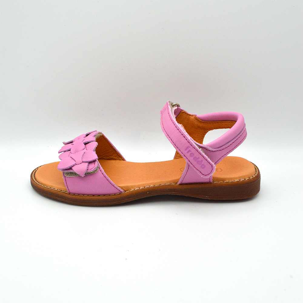 Froddo | Sandalo in pelle viola con fiori