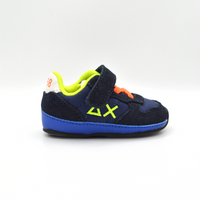 SUN68 | Sneaker baby blu con velcro e lacci