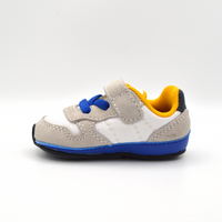 SUN68 | Sneaker baby blu e grigio con velcro e lacci