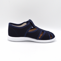Coccole | Sandalo in tela blu
