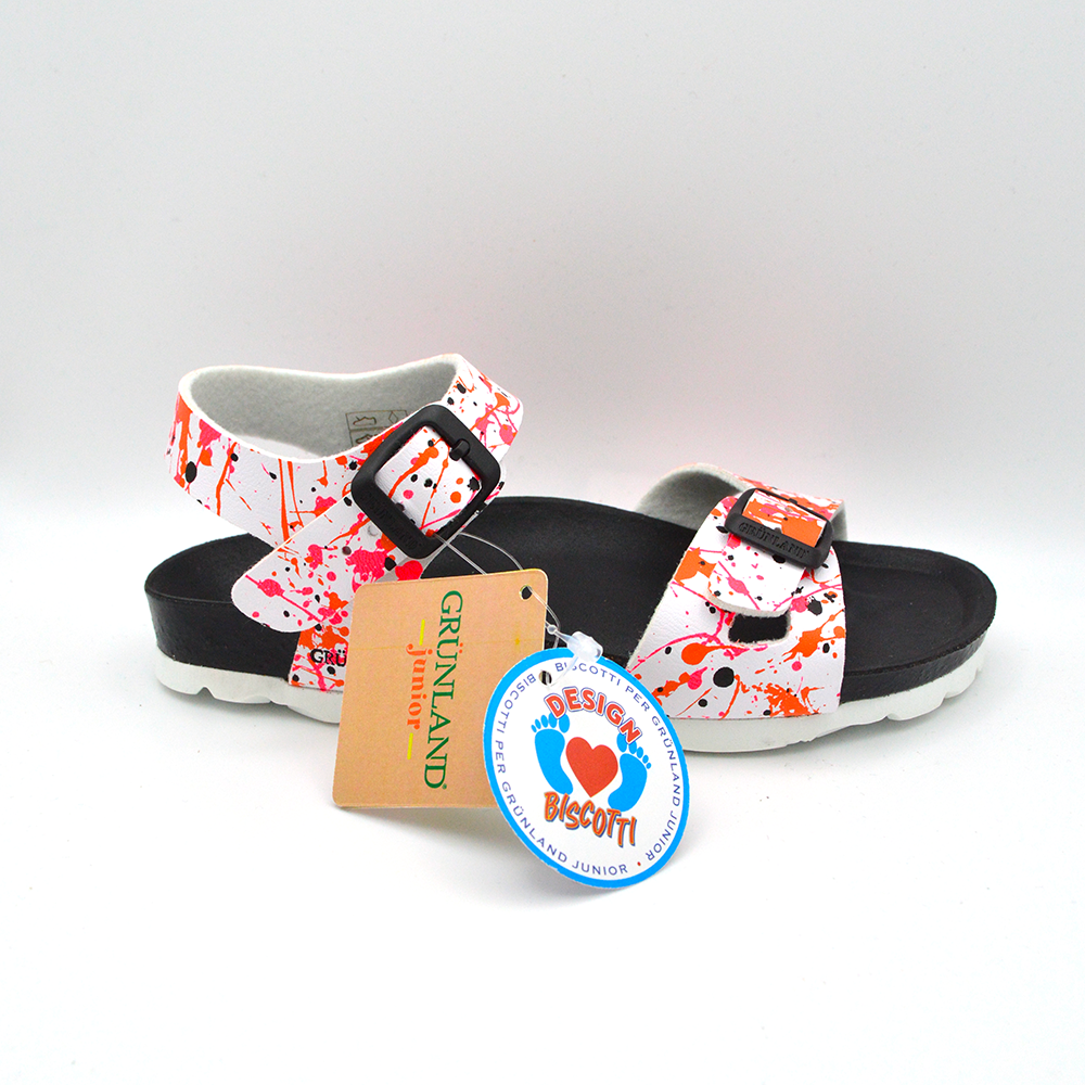 Grünland | Sandalo rosso e bianco