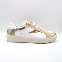 La Pregiata | Sneaker pelle bianca e oro