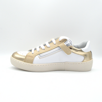 La Pregiata | Sneaker pelle bianca e oro