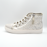 Barque | Sneaker in pizzo bianco e oro