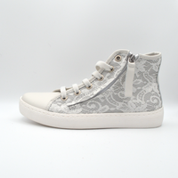 Barque | Sneaker in pizzo bianco con lacci