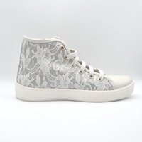 Barque | Sneaker in pizzo bianco con lacci