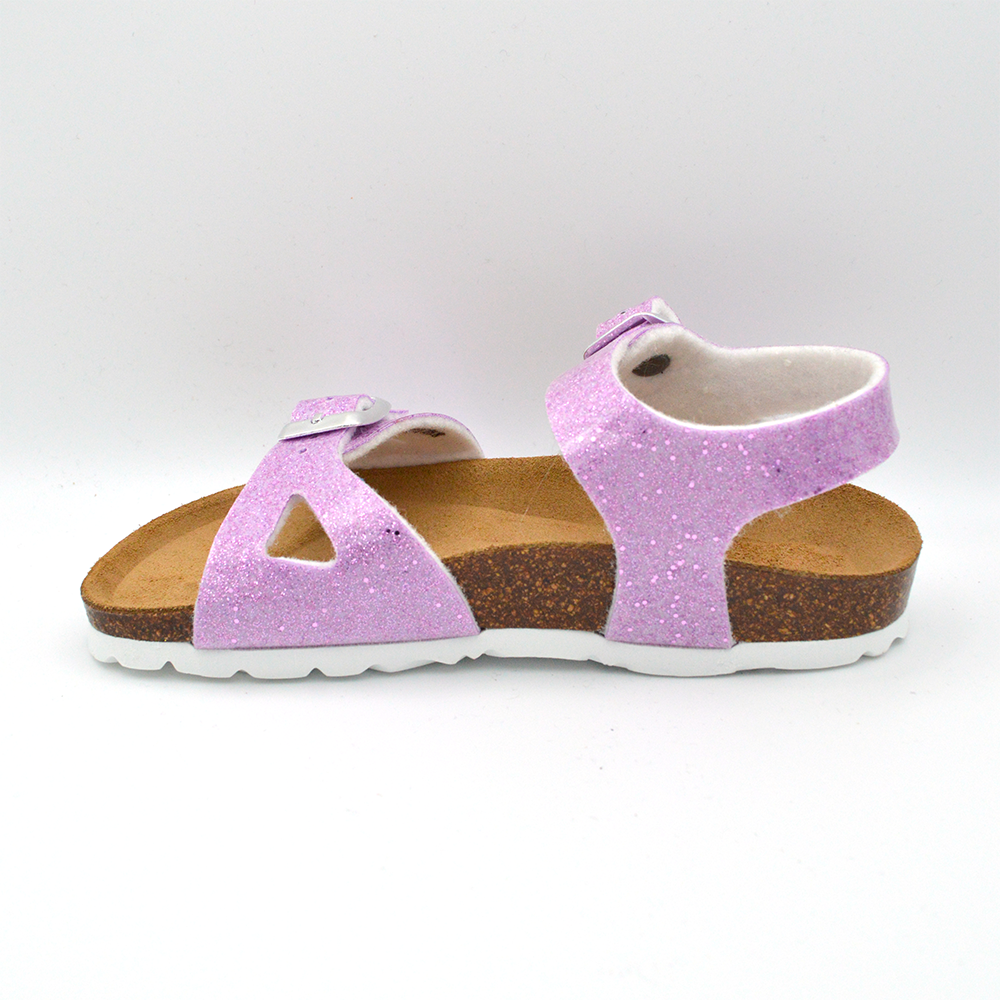 Grünland | Sandalo lilla con glitter