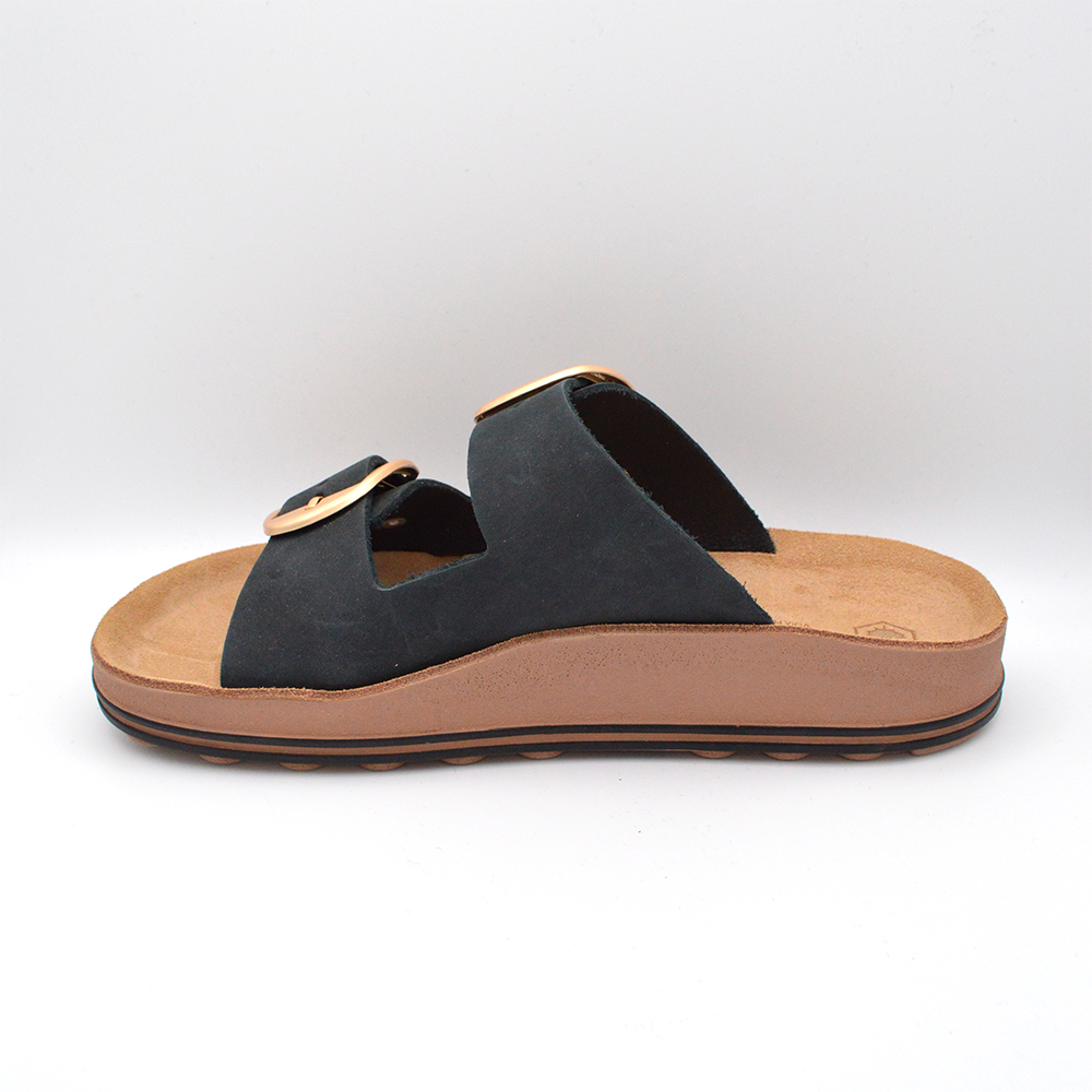 Lumberjack | Sandalo nero con doppia fibbia