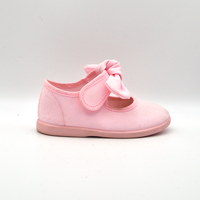 Batilas | Sandaletto in tela rosa con fiocco