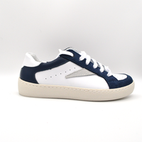 Mobi Dick | Sneaker pelle bianca e blu