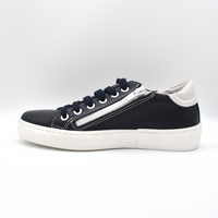 Barque | Sneaker in pelle blu con stella bianca