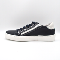 Barque | Sneaker in pelle blu con stella bianca