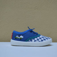 Snoopy, scarpa leggera in tela blu e rosa