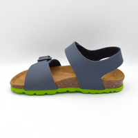 Grünland | Sandalo blu navy e verde con cinturino