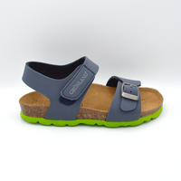 Grünland | Sandalo blu navy e verde con cinturino