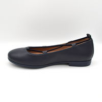 La Pregiata | Ballerina pelle blu navy