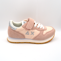SUN68 | Sneaker rosa antico lacci e velcro