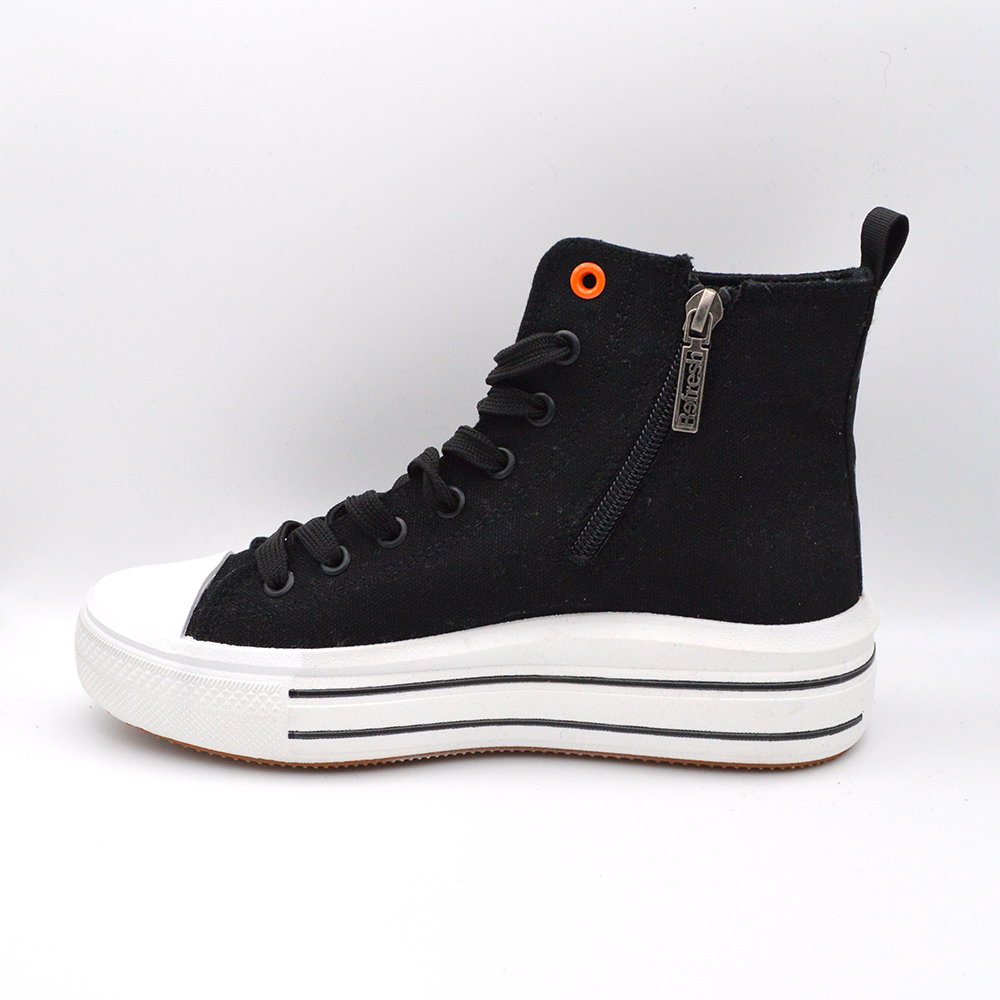 Refresh | Sneaker con lacci nera