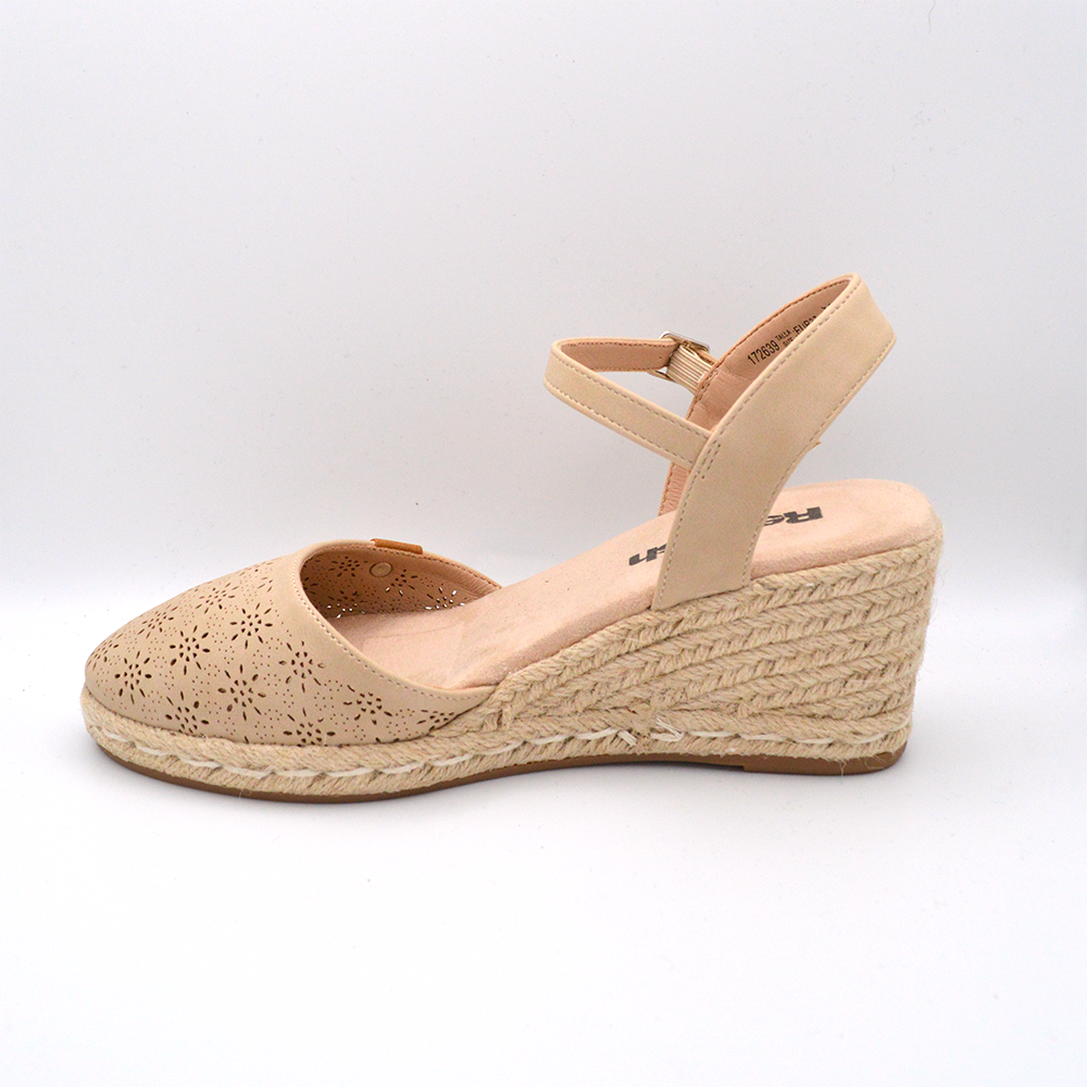 Refresh | Sandalo con zeppa beige