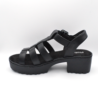 Refresh | Sandalo con tacco nero