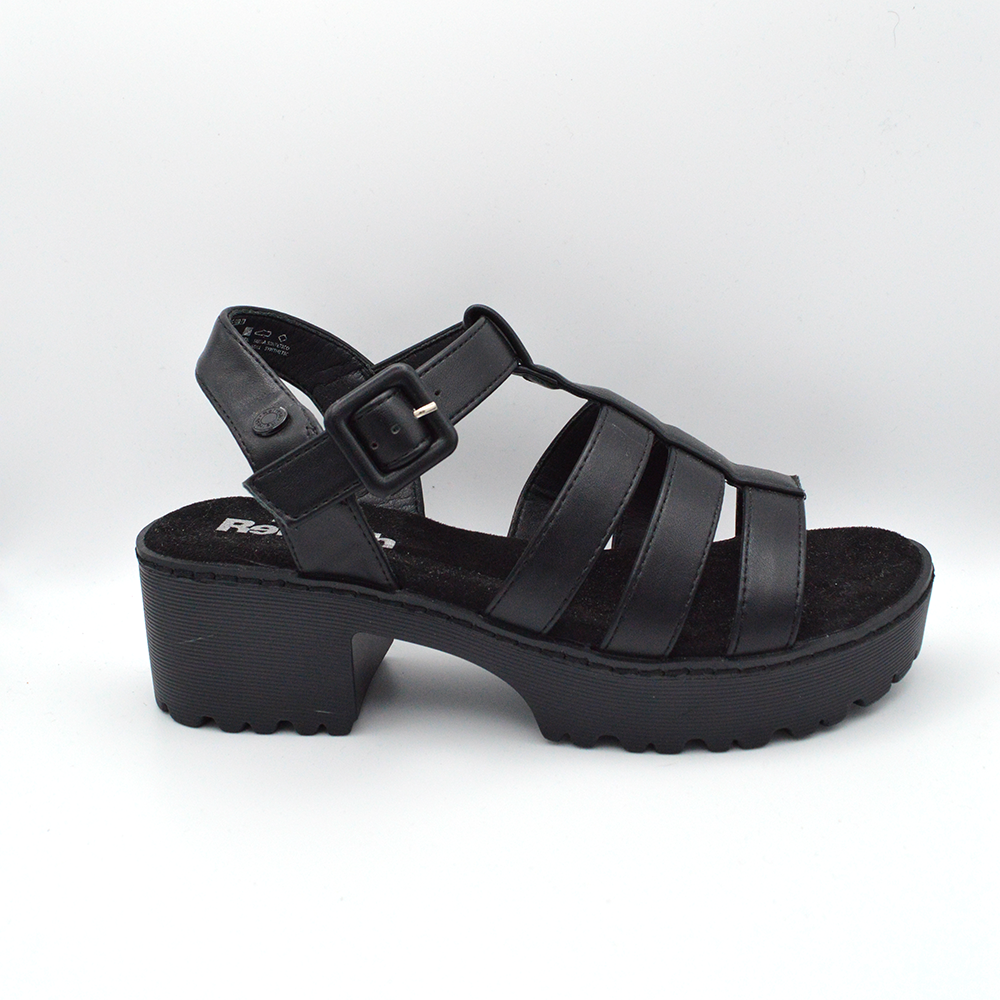 Refresh | Sandalo con tacco nero