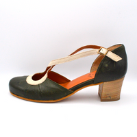 Studio76 | Sandalo con tacco verde bosco