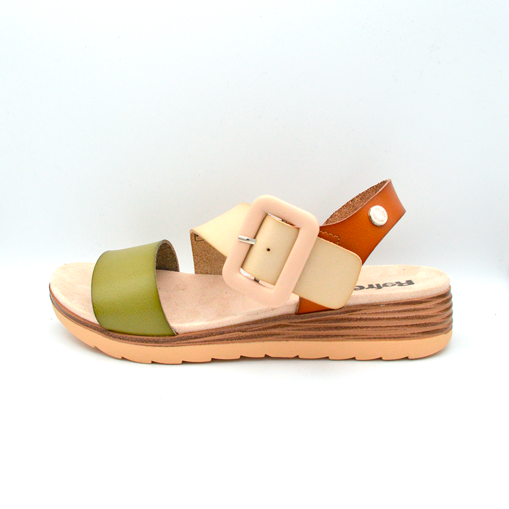 Refresh | Sandalo platform panna e verde