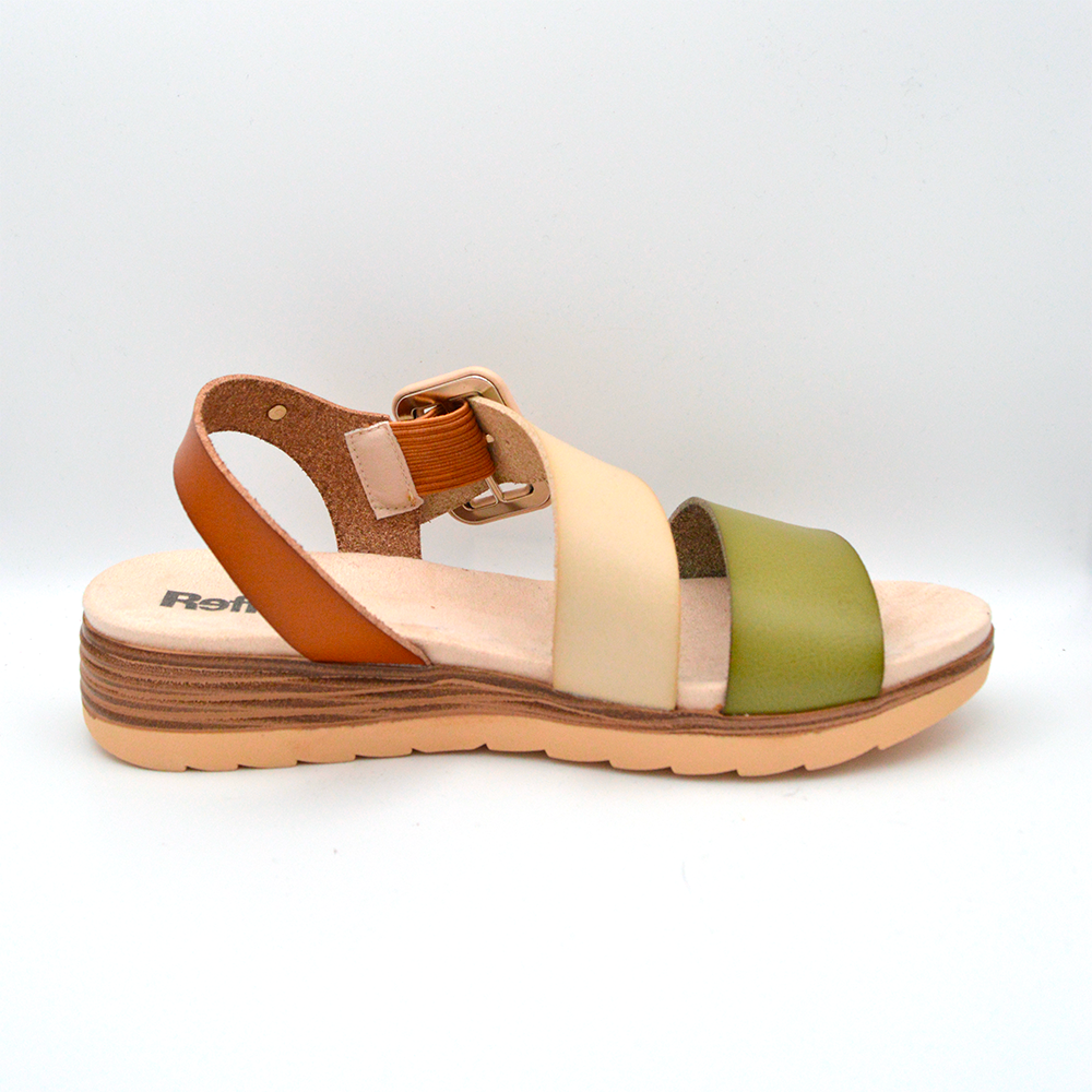 Refresh | Sandalo platform panna e verde