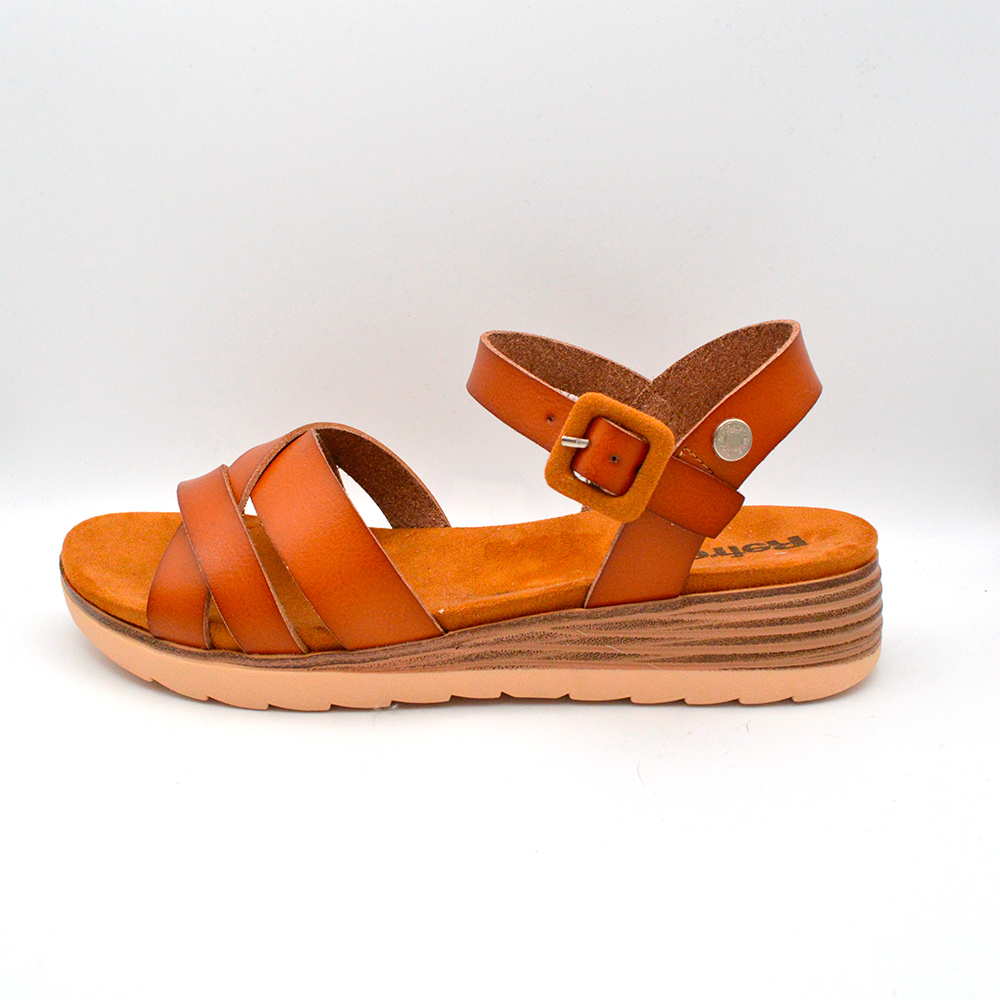 Refresh | Sandalo platform cuoio