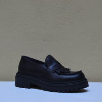 La Pregiata – Mocassino Chunky con Frange e Suola Carrarmato