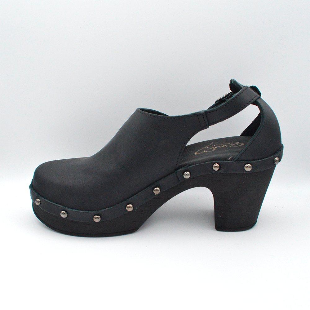 Glove | Sandalo nero con tacco
