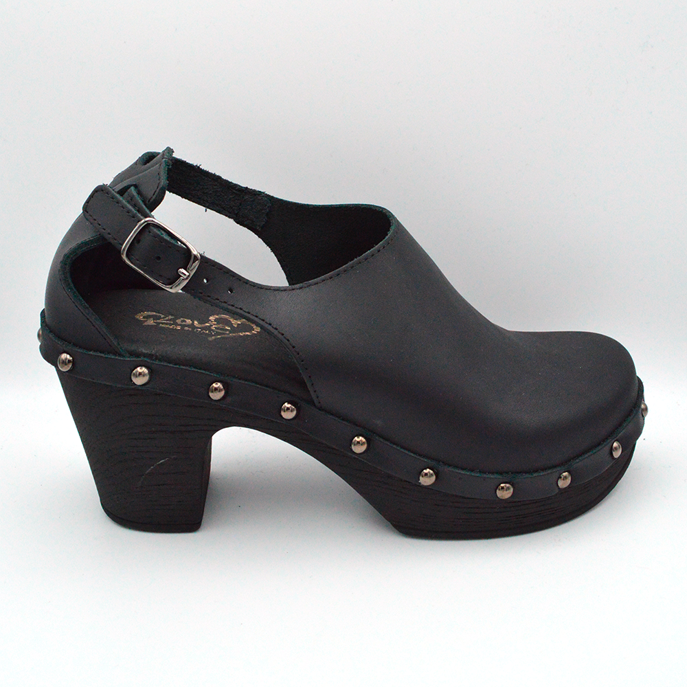 Glove | Sandalo nero con tacco