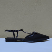 Refresh Ballerina Rock-Chic con Borchie e Design T-Strap