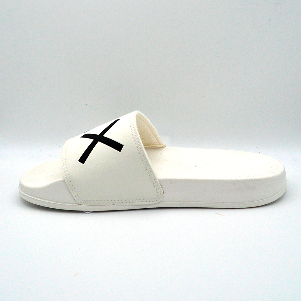 SUN68 | Sandalo slide bianco e nero