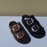 Sandalo Slide Madmind – Intreccio Artigianale e Maxi Buckle