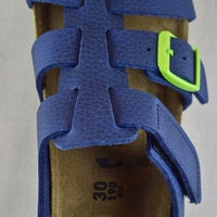 BIRKENSTOCK NIL sandalo blu e verde fluorescente