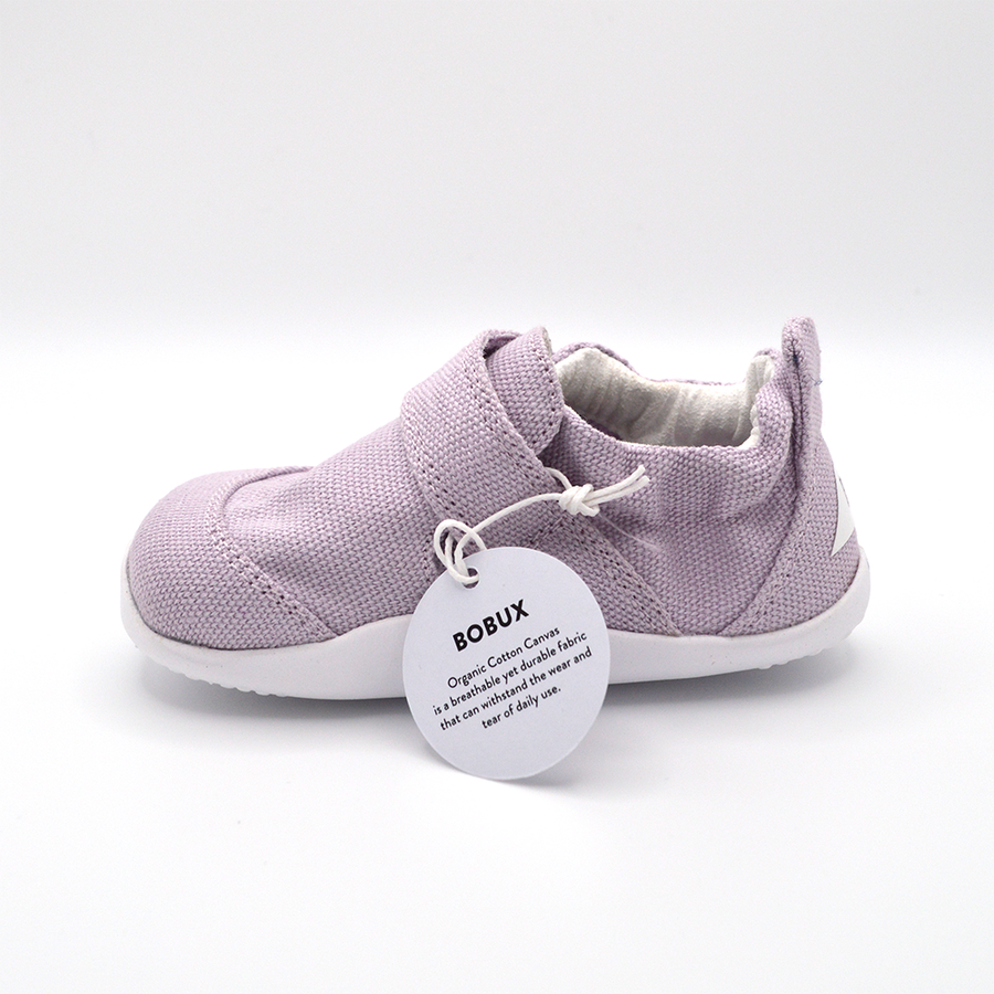 Bobux | Slip on in cotone organico con velcro