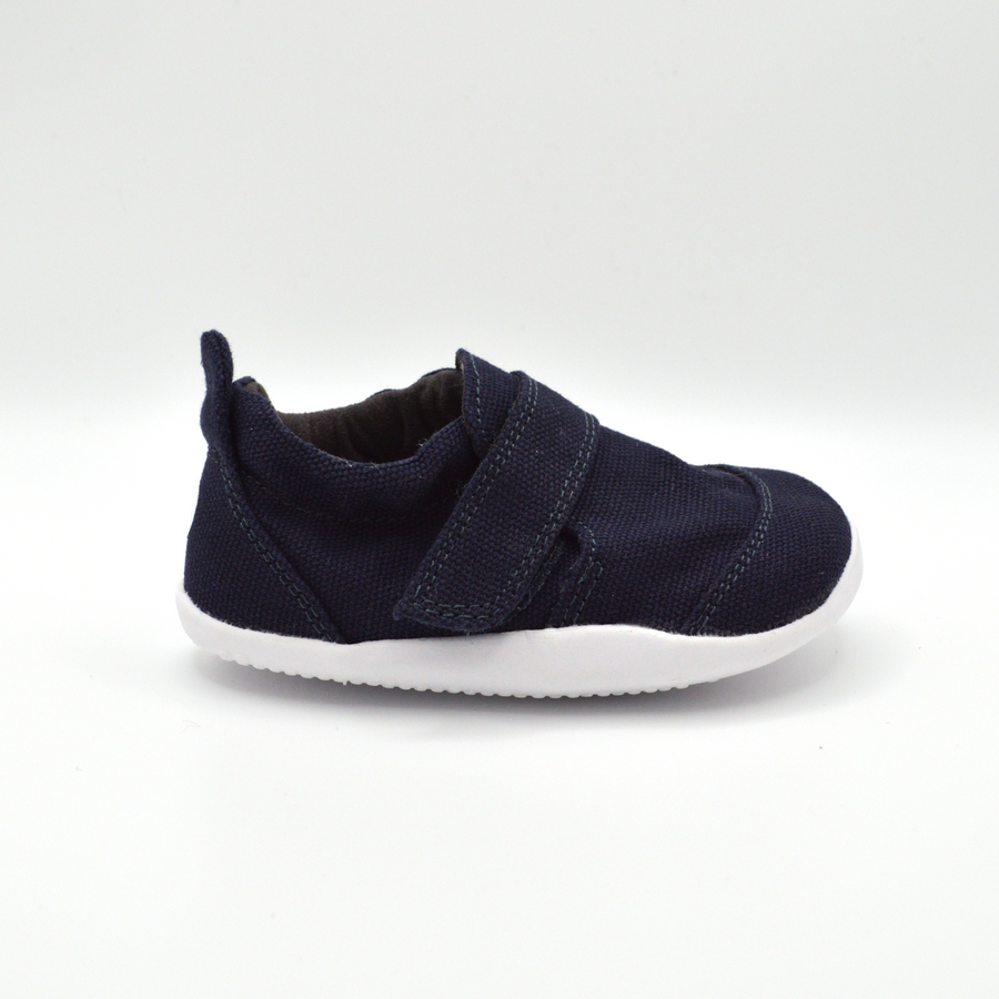 Bobux | Slip on in cotone organico con velcro