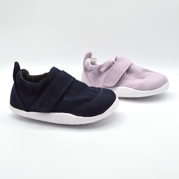 Bobux | Slip on in cotone organico con velcro