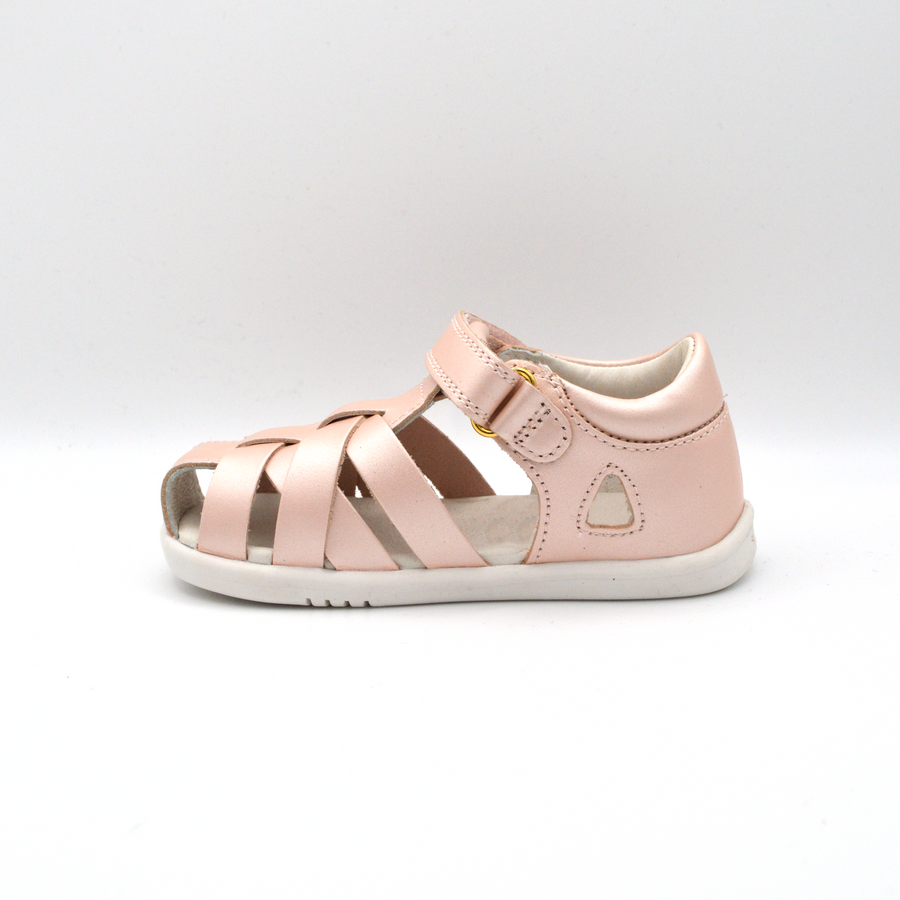 Bobux | Sandalo baby incrociato in pelle rosa