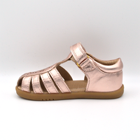 Bobux | Sandalo baby in pelle rosa metal