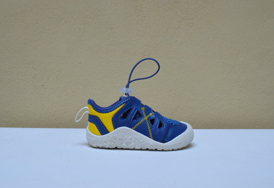Munich, Sneaker Aperta Blu e Gialla