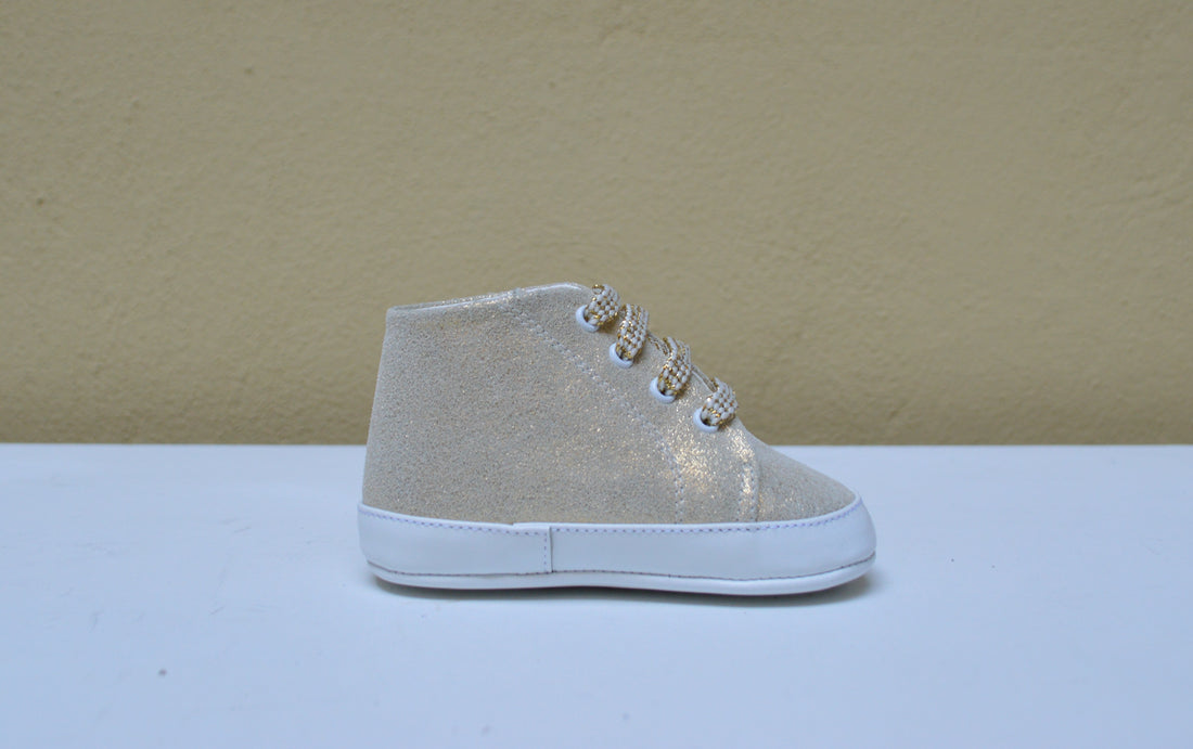 Scarpina da Culla Glitter Gold - Babychic