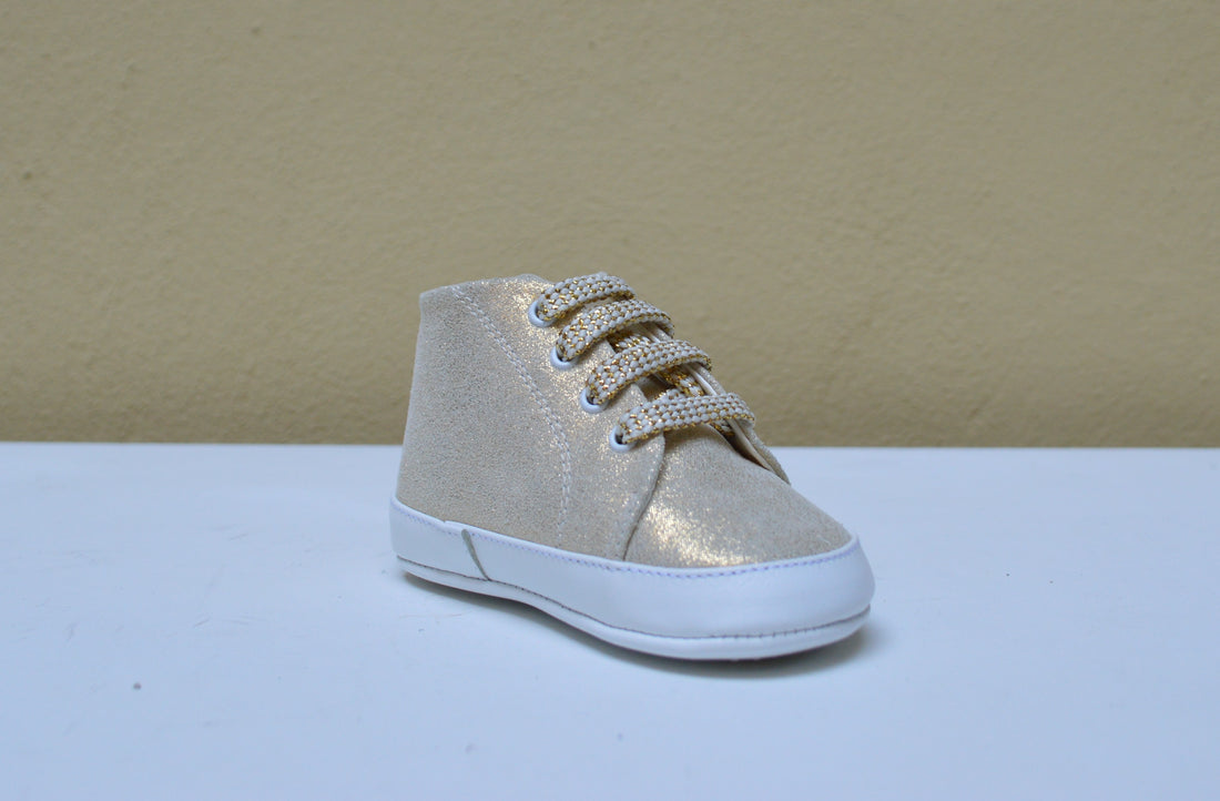 Scarpina da Culla Glitter Gold - Babychic