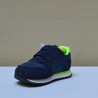 Sun68 - Sneaker Blu con Dettagli Arancio e Lime