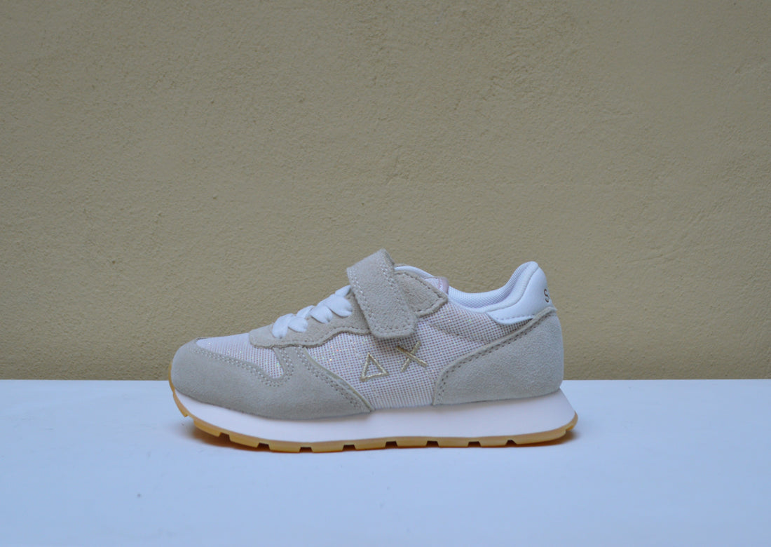 Sun68 - Sneaker Beige e Oro con glitter