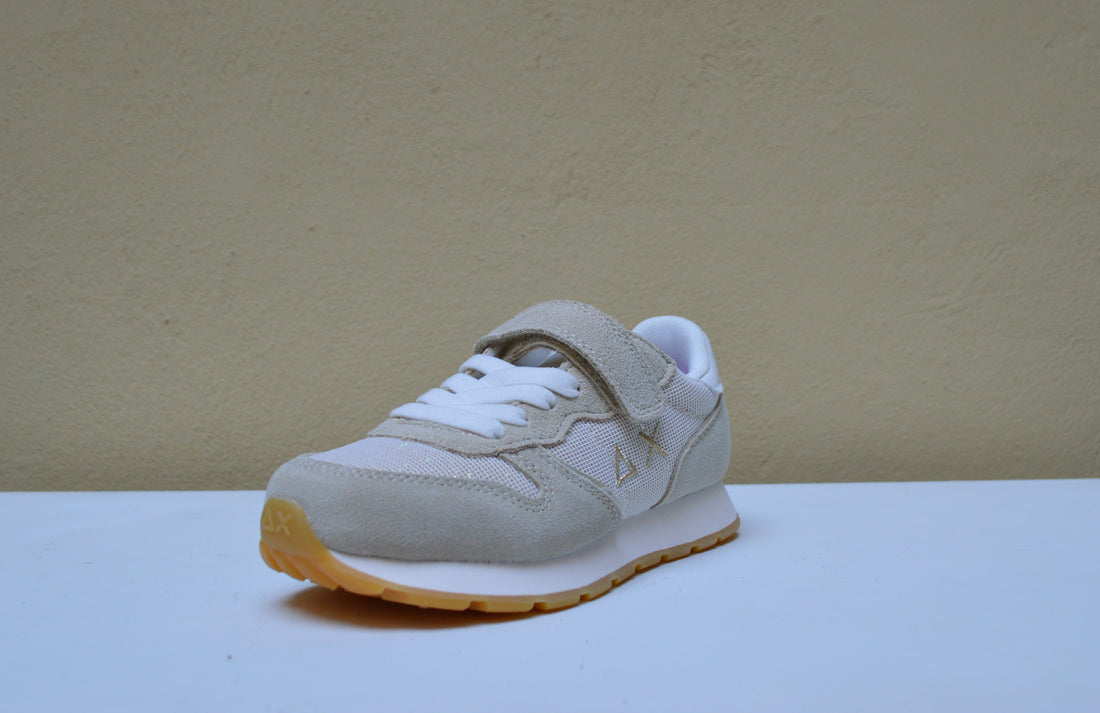 Sun68 - Sneaker Beige e Oro con glitter
