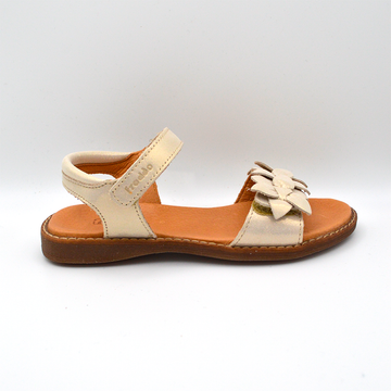 Froddo | Sandalo in pelle oro con fiori