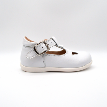 La Pregiata | Sandalo in pelle bianco con cinturino