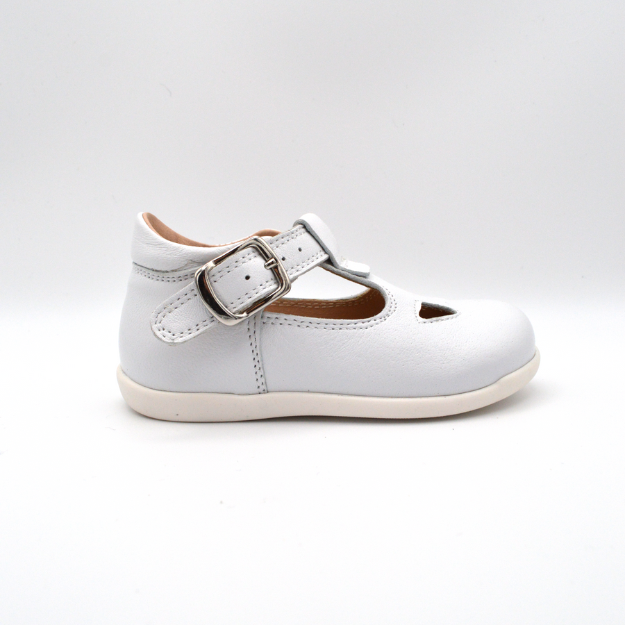 La Pregiata | Sandalo in pelle bianco con cinturino